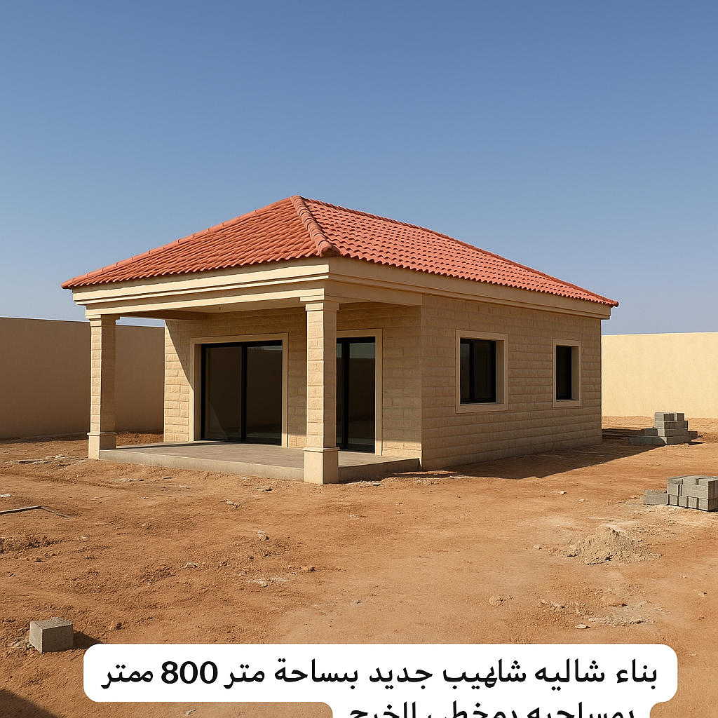 "بناء شاليه جديد على مساحة - مشروع بناء جديد في المنطقة الوسطى لدى…