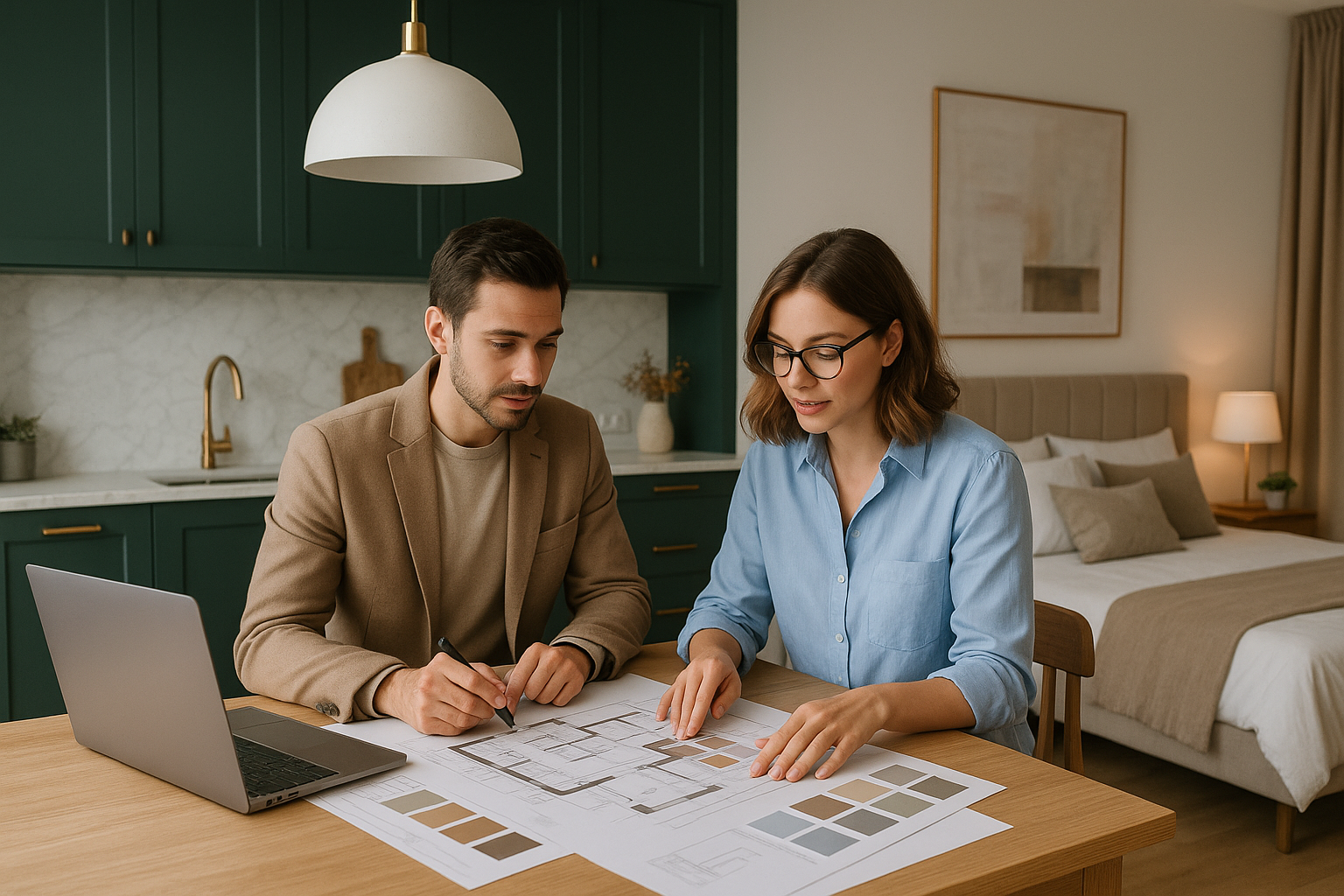 مصممي ديكور لمطابخ وغرف نوم - مشروع ديكور في المنطقة الغربية لدى ب…