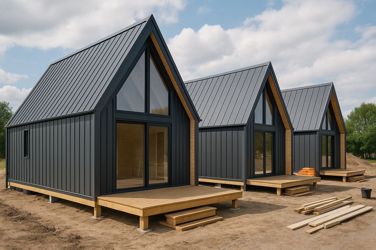 تصميم وبناء أكواخ A بمساحة - مشروع بناء جديد في المنطقة الوسطى لدى…