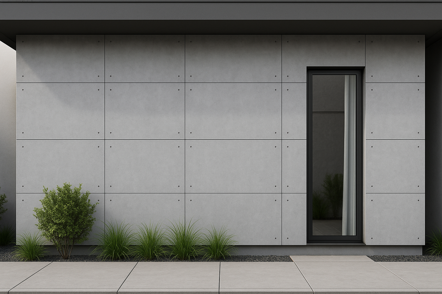 تصميم واجهة أسمنت بورد حديثة - مشروع ديكور في المنطقة الوسطى لدى ب…