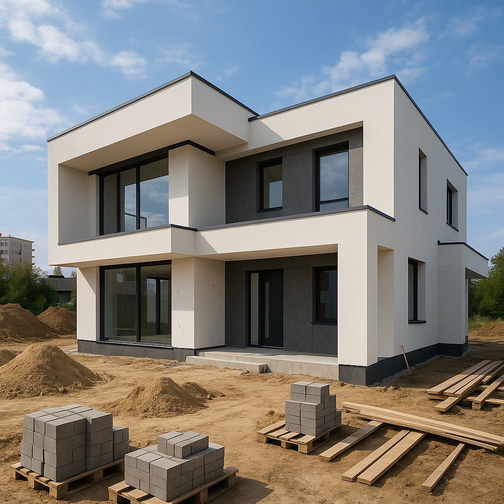 بناء فيلا سكنية جديدة بتصميم - مشروع بناء جديد في المنطقة الوسطى ل…