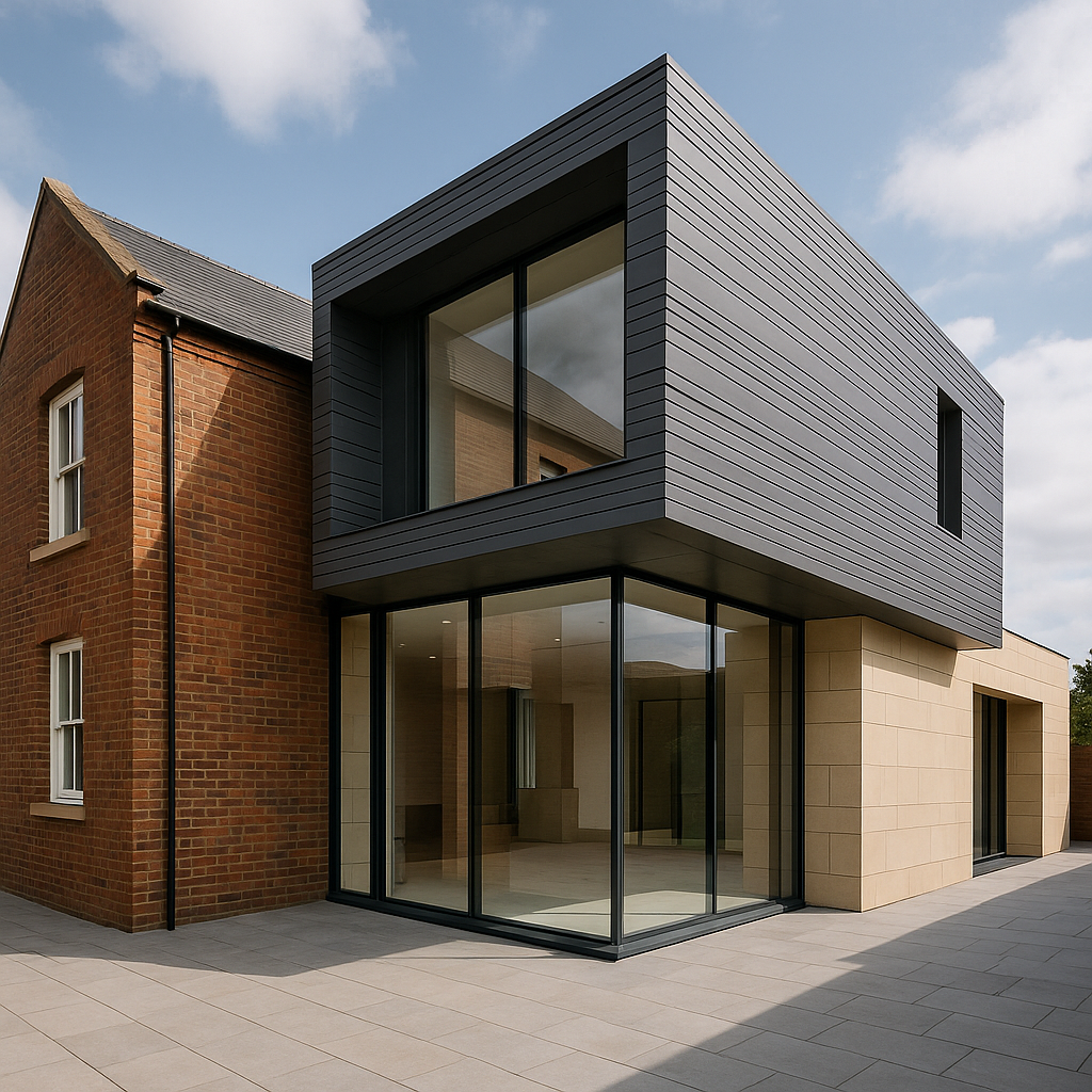 توسعة وإضافة مبتكرة لمبنى قائم: - مشروع بناء جديد في المنطقة الوسط…