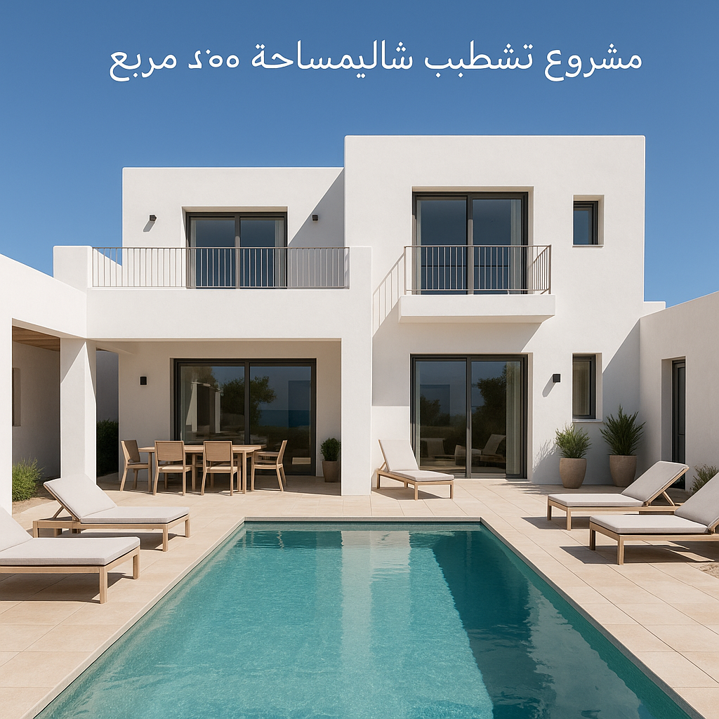 مشروع تشطيب شاليه بمساحة بناء - مشروع تشطيب في المنطقة الوسطى لدى…