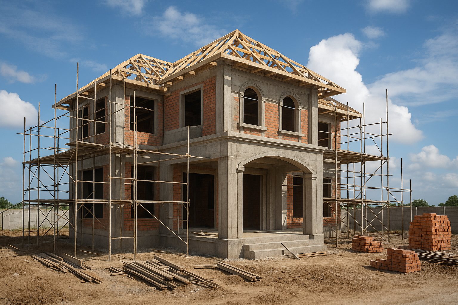 مشروع بناء جديد لفله سكنية - مشروع بناء جديد في المنطقة الوسطى لدى…