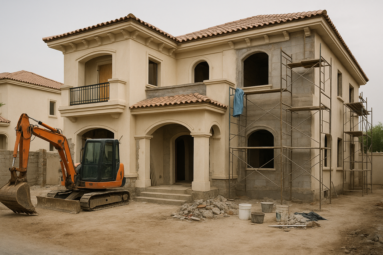 توسعة وتعديل فيلا بمساحة 384 - مشروع ترميم وصيانة في المنطقة الوسطى…