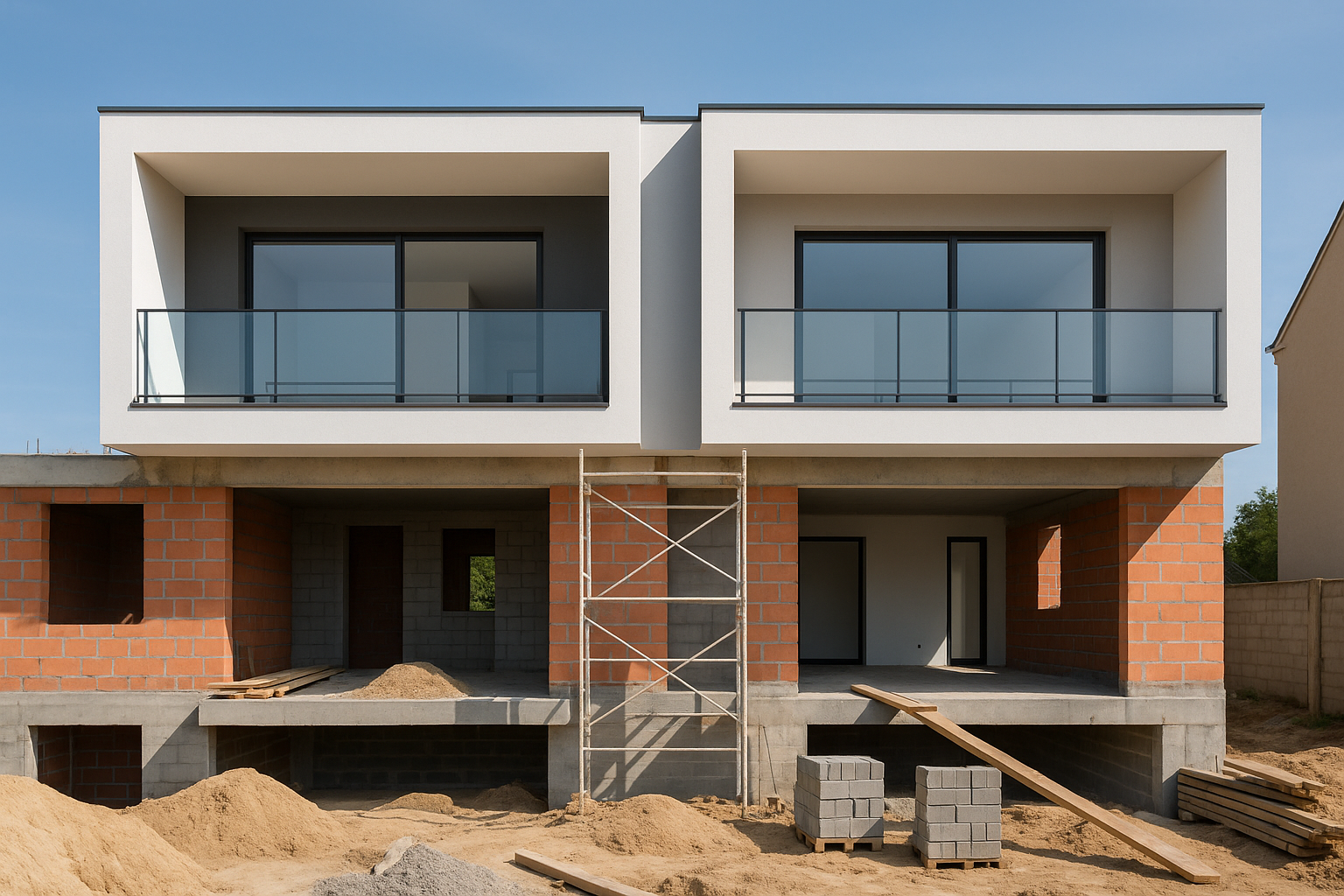 تطوير مشروع شقتين حديثتين في - مشروع بناء جديد في المنطقة الوسطى ل…