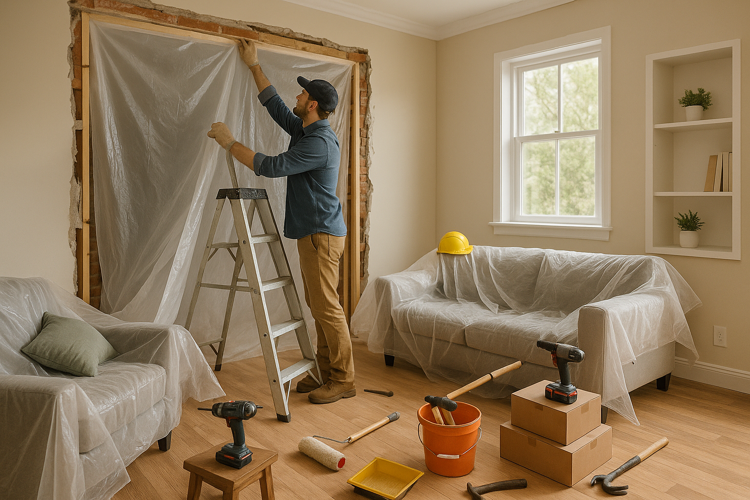 تجديد مسكن: تحسينات وتعديلات على - مشروع بناء جديد في المنطقة الوس…