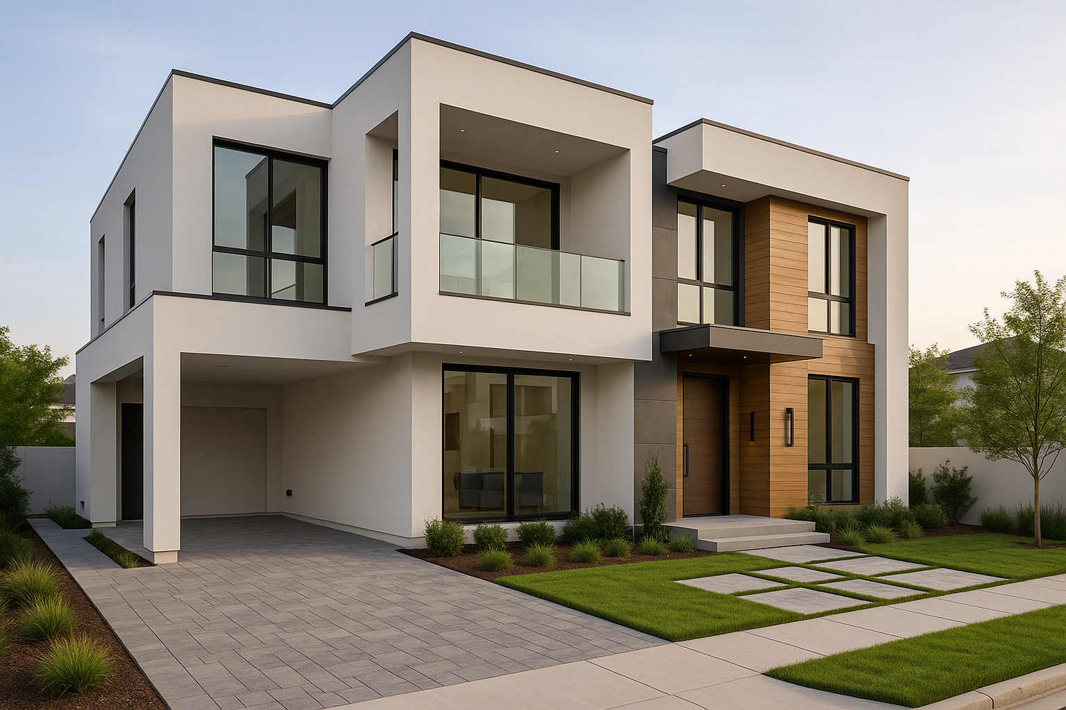 بناء فيلا دوبلكس مودرن بمسطح - مشروع بناء جديد في المنطقة الغربية…