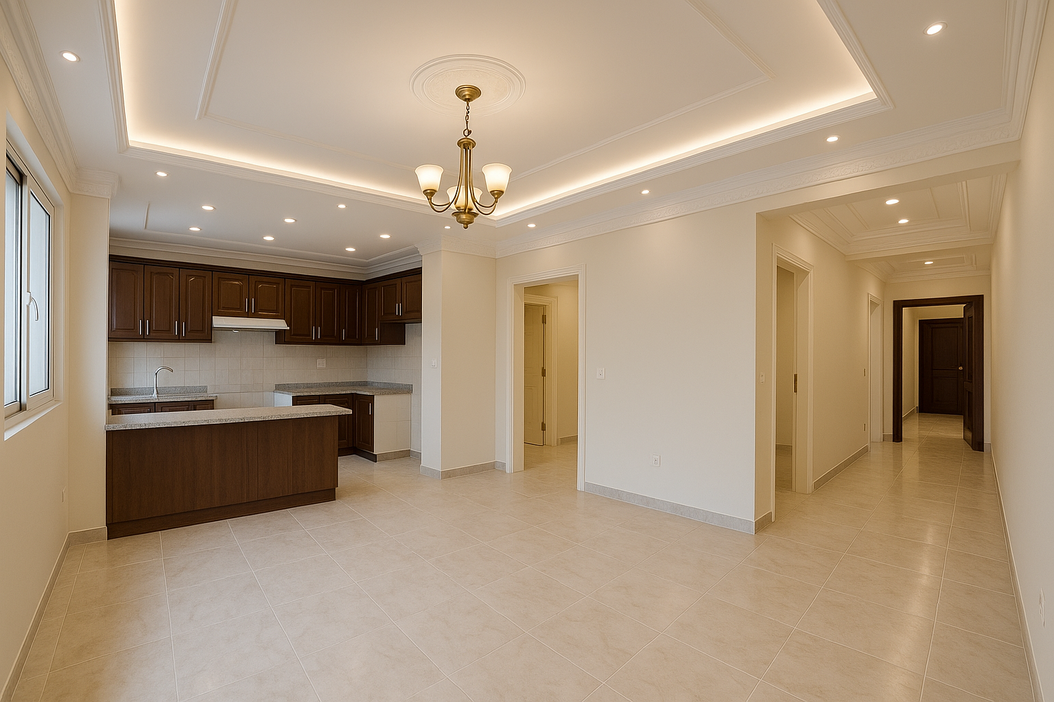 تشطيب دور سكني جديد كامل - مشروع تشطيب في المنطقة الجنوبية لدى بوا…