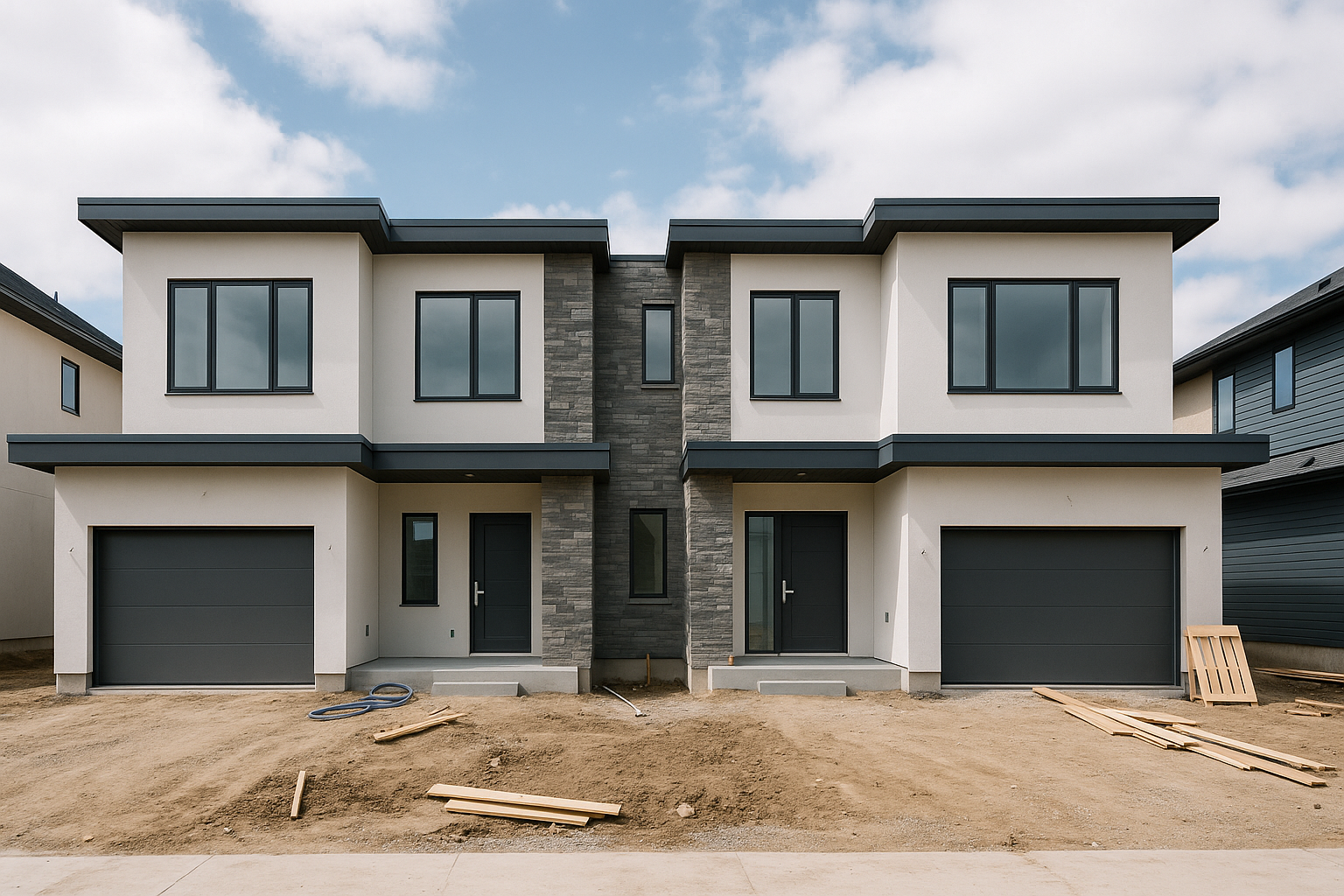 مشروع بناء فلتين دوبلكس جديدة - مشروع بناء جديد في المنطقة الوسطى…