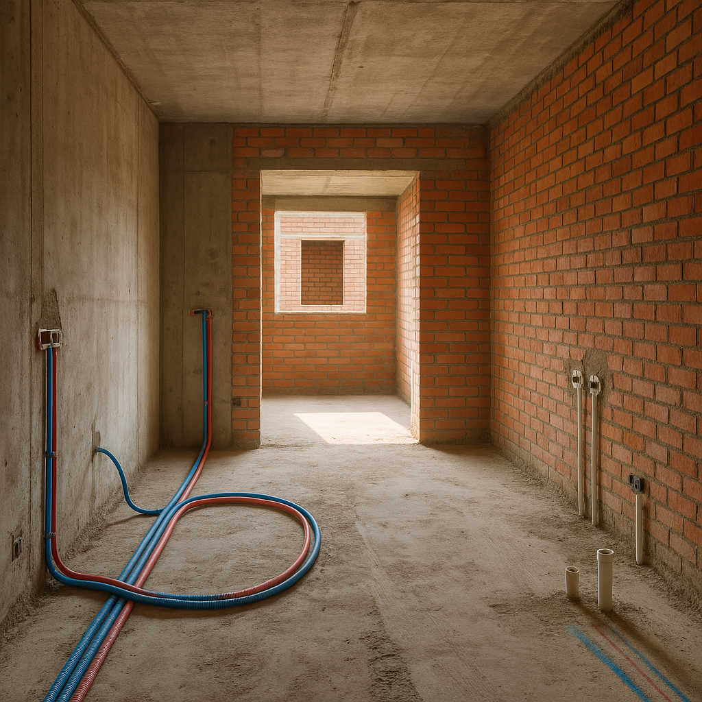 تشطيب شقة بنظام نصف تشطيب - مشروع تشطيب في المنطقة الوسطى لدى بواب…