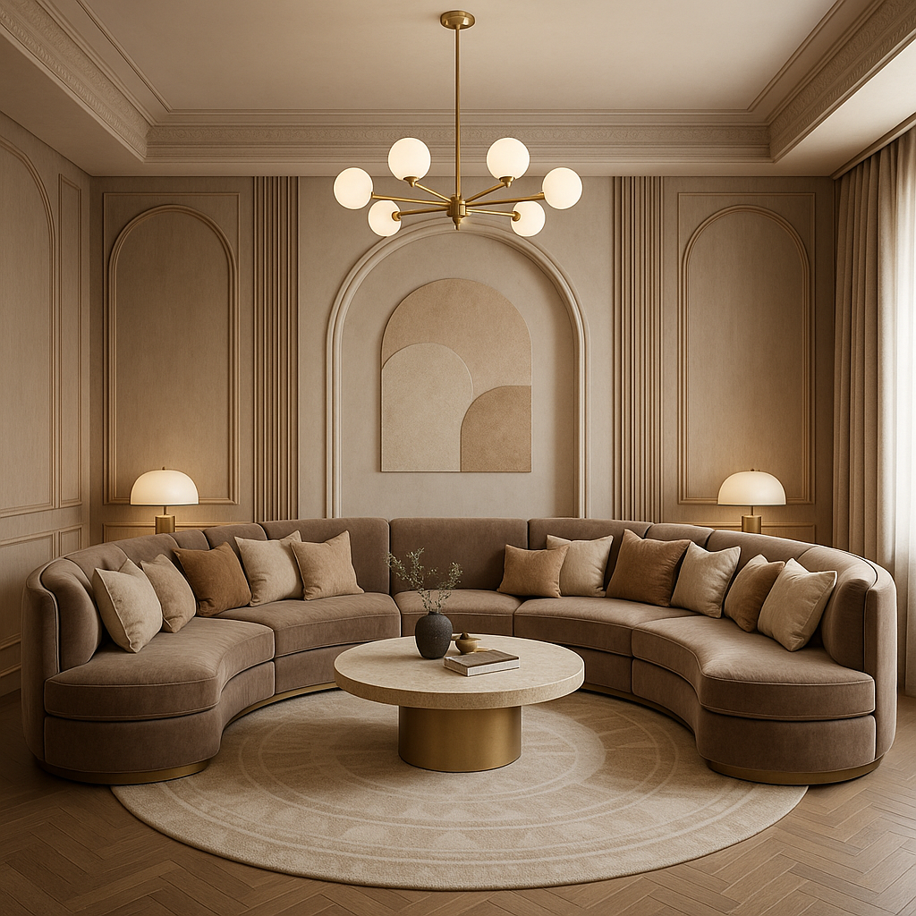 "تصميم ديكور مبتكر لمجلس فاخر - مشروع ديكور في المنطقة الغربية لدى…