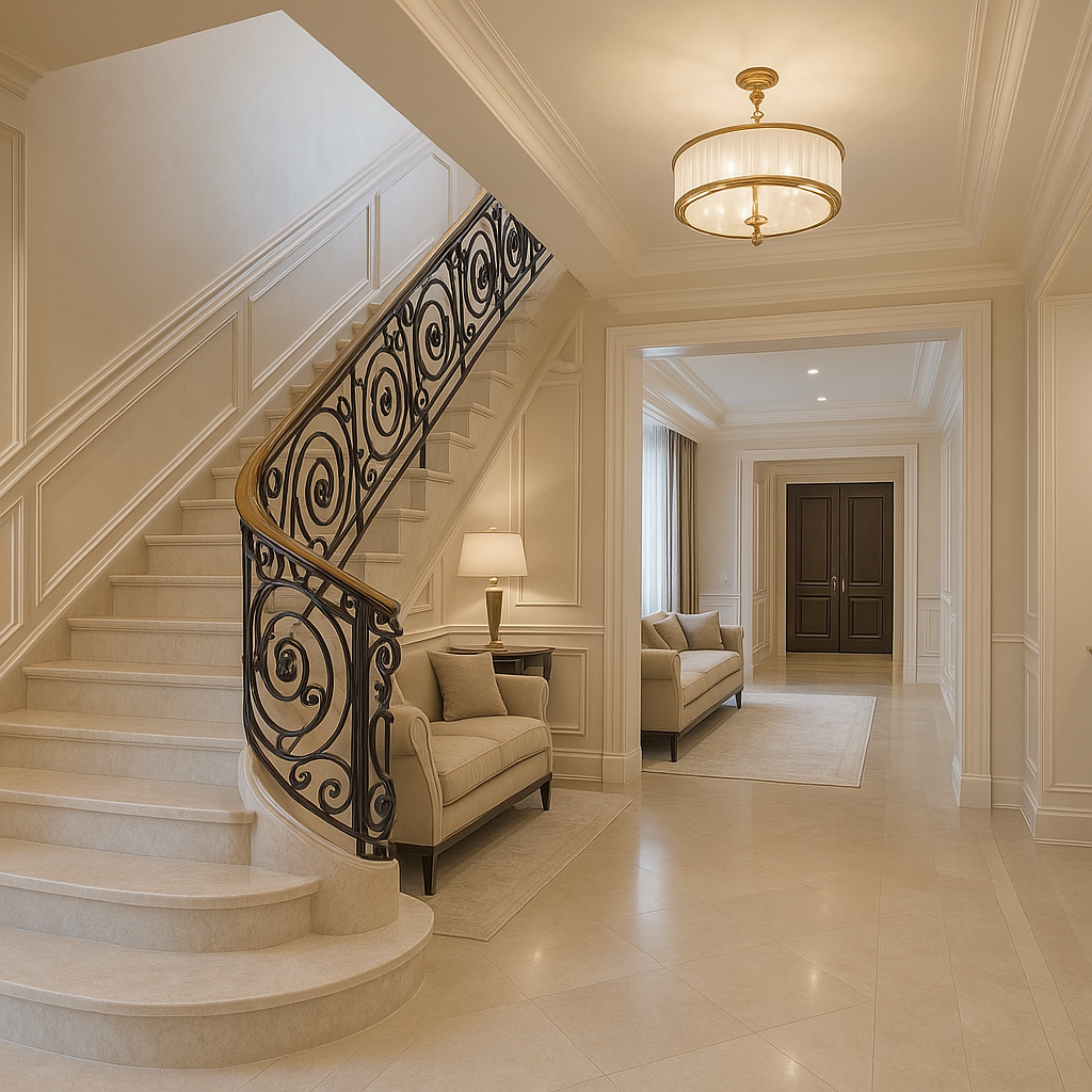 تشطيب درج داخلي وشقة بمواصفات - مشروع تشطيب في المنطقة الوسطى لدى…