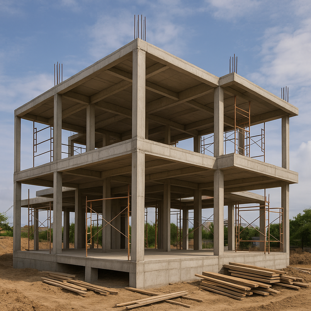 بناء جديد لمشروع هيكل خرساني: - مشروع بناء جديد في المنطقة الغربية…