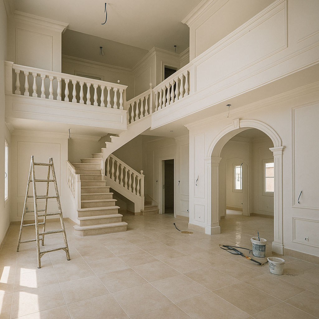 مشروع تشطيب شامل لڤيلا جديدة - مشروع تشطيب في المنطقة الغربية لدى…