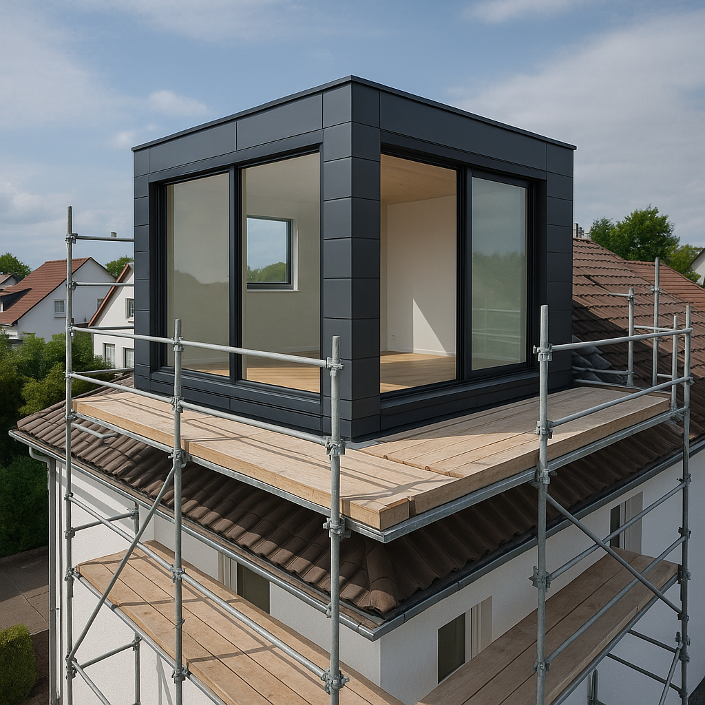 بناء غرفة إضافية حديثة على - مشروع بناء جديد في المنطقة الوسطى لدى…