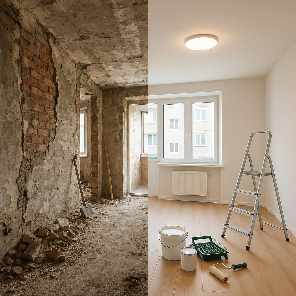 ترميم شامل لشقة بحاجة إلى - مشروع ترميم وصيانة في المنطقة الغربية…