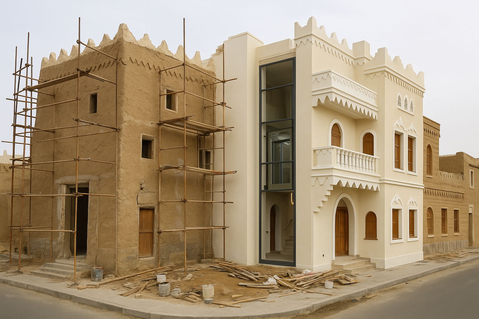 تجديد وترميم قصر في خميس - مشروع ترميم وصيانة في المنطقة الجنوبية…