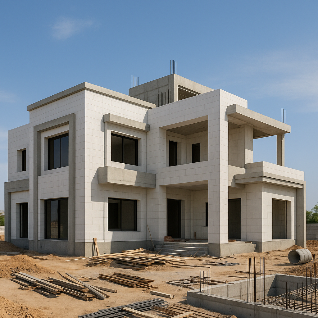 مشروع بناء جديد لفيلا دورين - مشروع بناء جديد في المنطقة الوسطى لد…