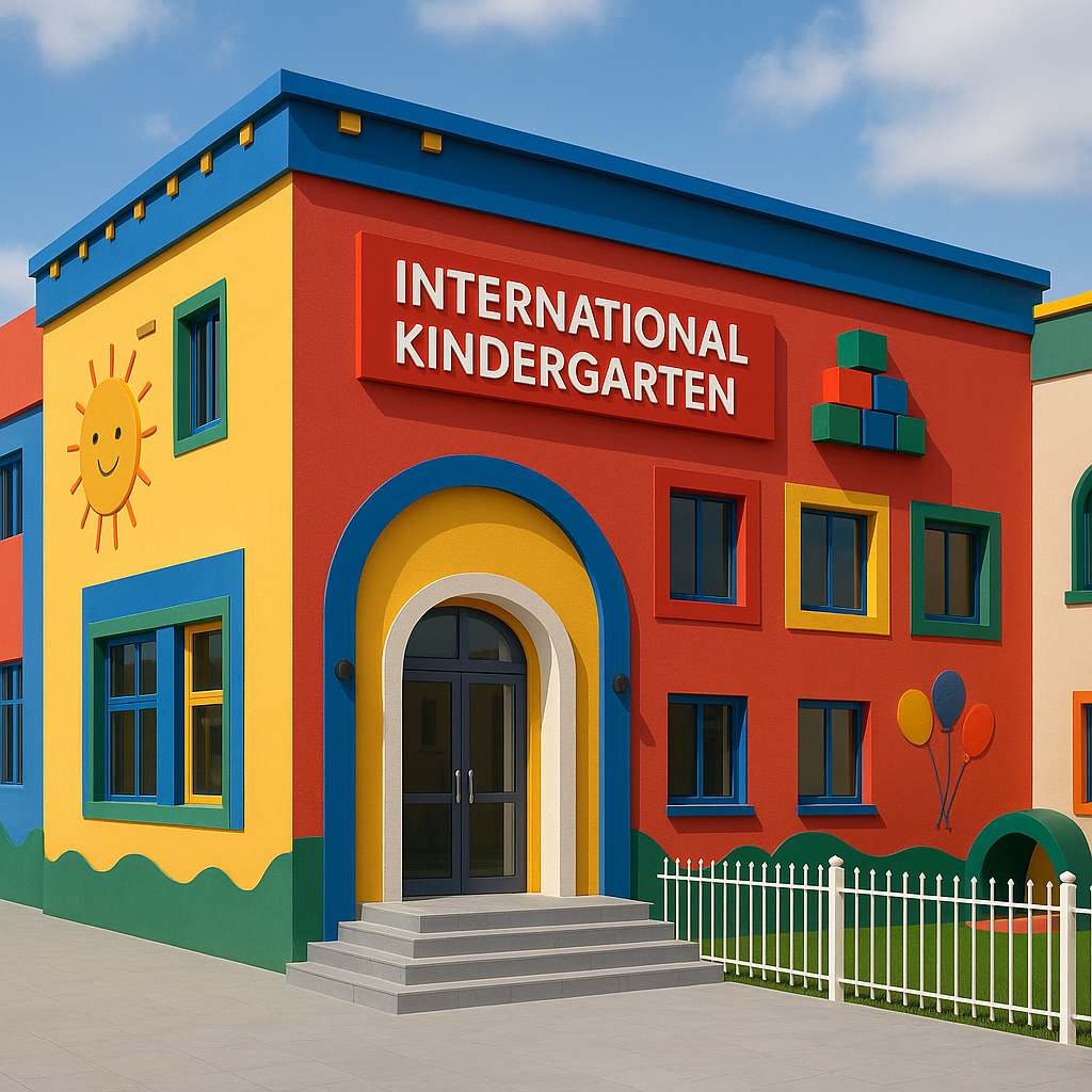 تشطيب ديكور الواجهات الخارجية لمدرسة - مشروع تشطيب في المنطقة الو…