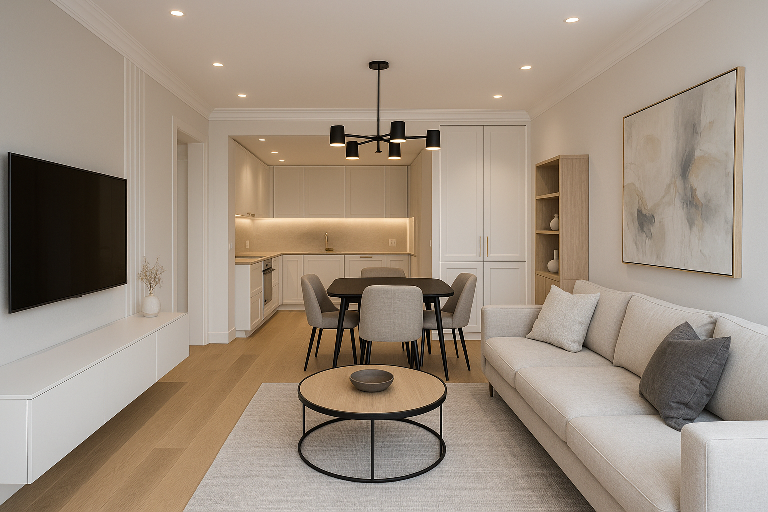 تشطيب شامل لشقة سكنية بلمسات - مشروع تشطيب في المنطقة الغربية لدى…