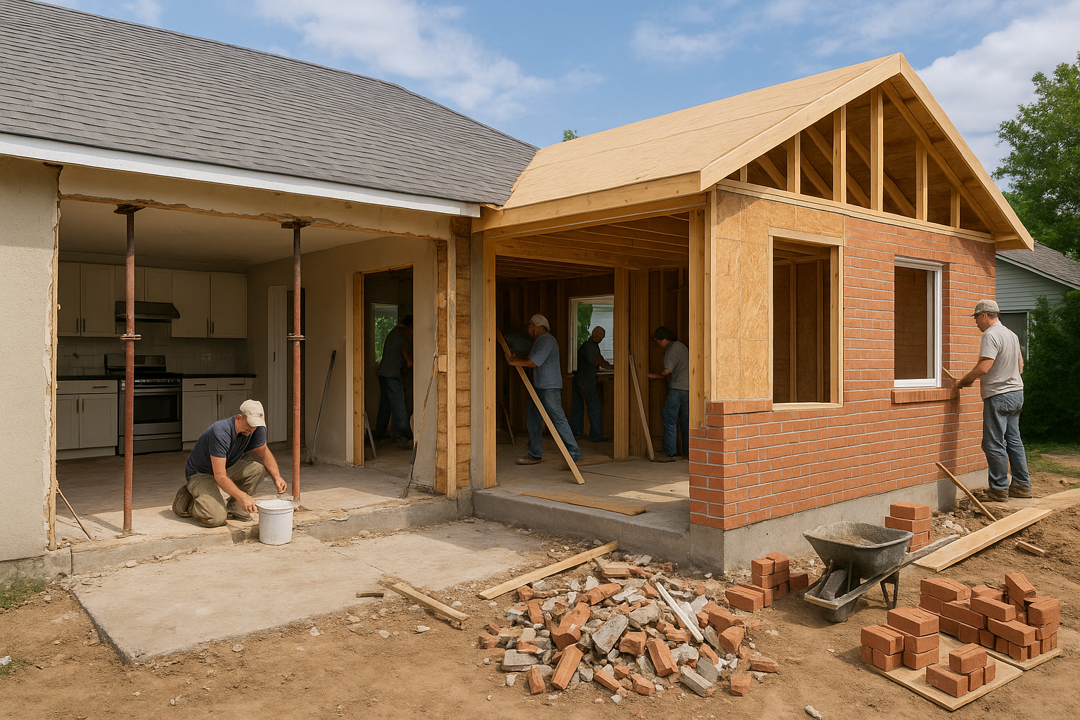 ترميم مطبخ وزيادة مساحة مع - مشروع ترميم وصيانة في المنطقة الوسطى…