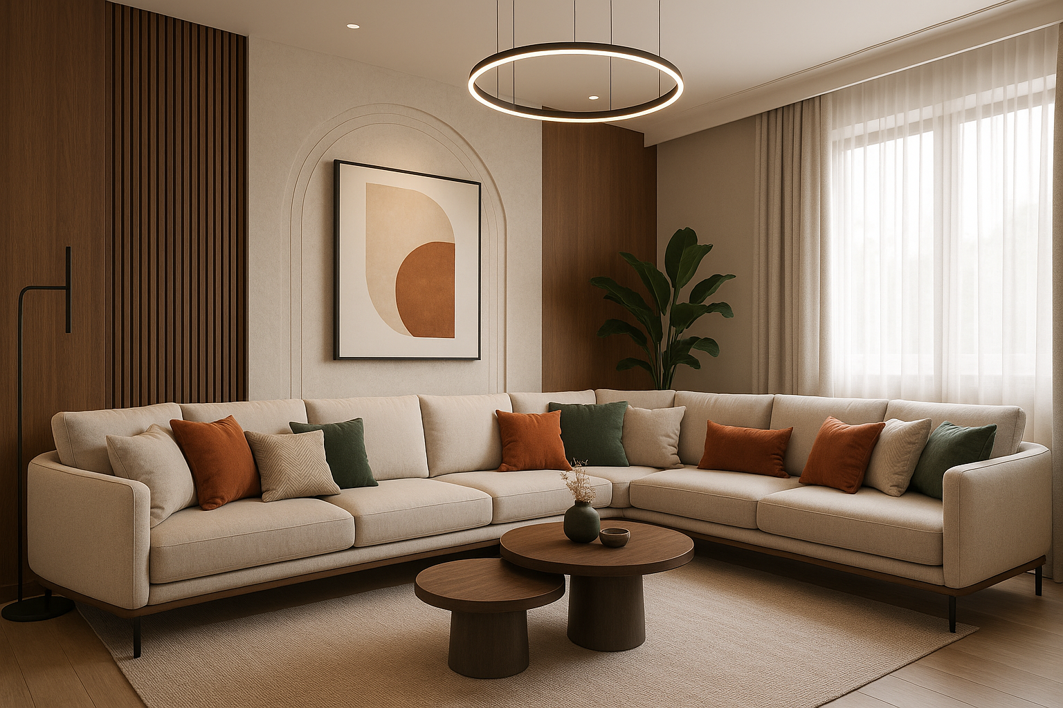 تجديد وتزيين مجلس بأسلوب عصري - مشروع ديكور في المنطقة الوسطى لدى…