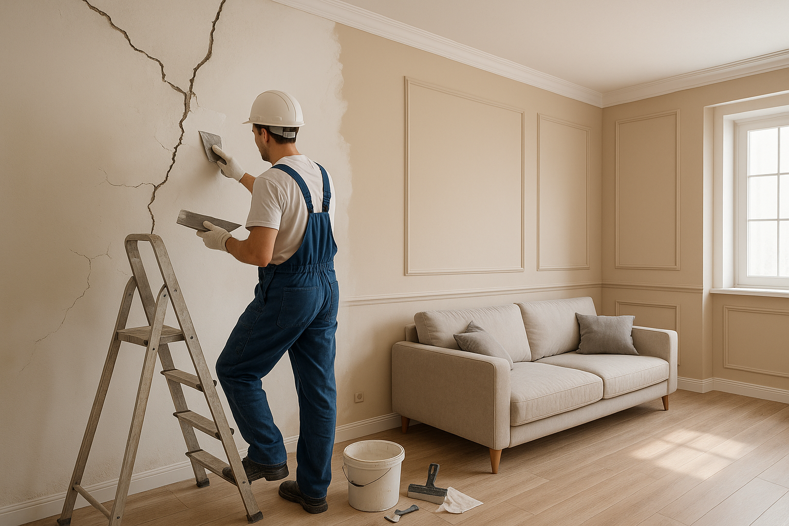 ترميم وتجديد شقة: معالجة التشققات - مشروع ترميم وصيانة في المنطقة…