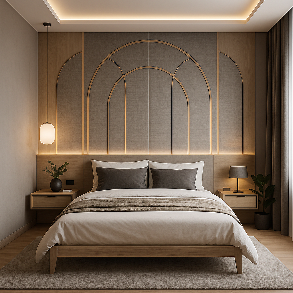 تصميم ديكور مبتكر لغرفة نوم - مشروع ديكور في المنطقة الوسطى لدى بو…