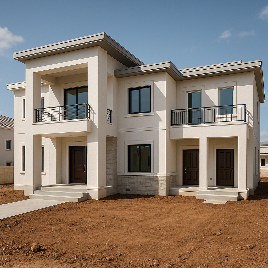 بناء فيلا وشقتين على قطعة - مشروع بناء جديد في المنطقة الغربية لدى…