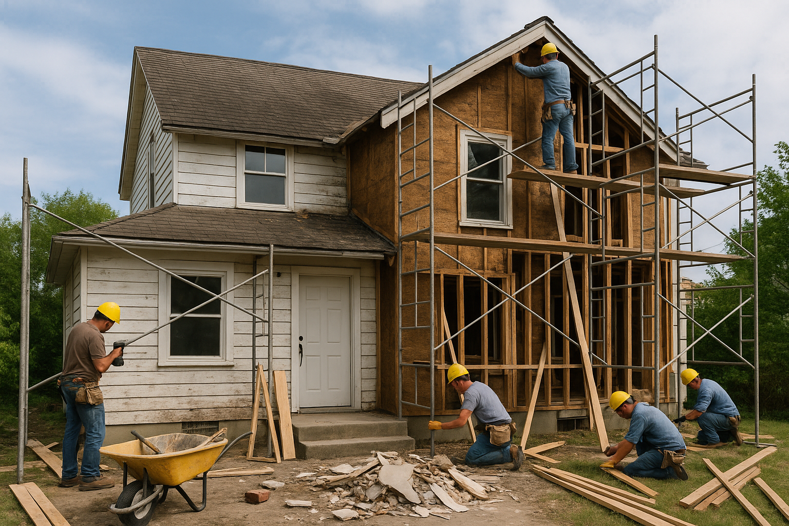 ترميم وإصلاح شامل لمنزل. - مشروع ترميم وصيانة في المنطقة الوسطى لد…