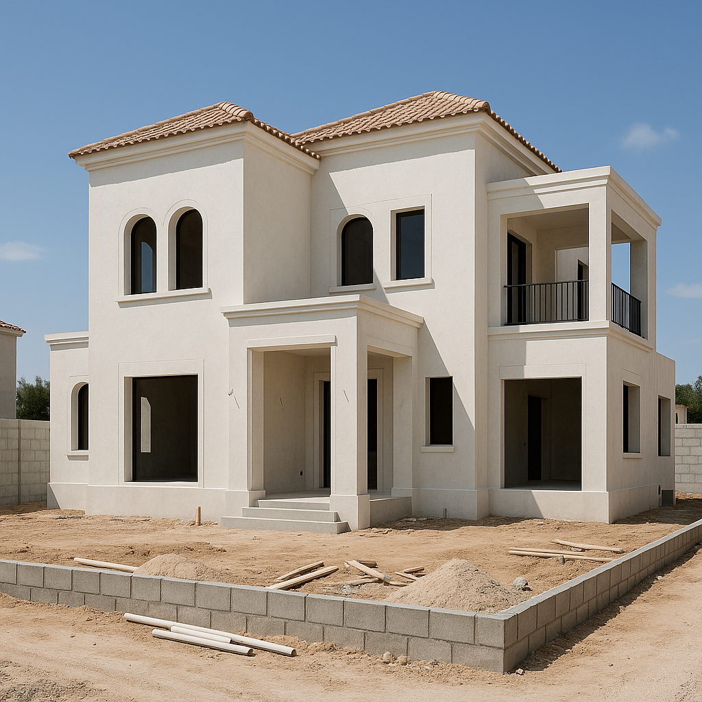 بناء جديد لفيلا على أرض - مشروع تشطيب في المنطقة الوسطى لدى بوابات…