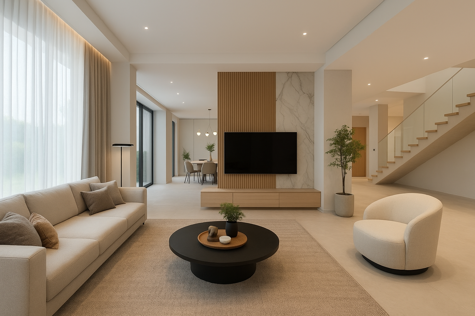 تشطيب شقة فاخرة - مشروع تشطيب في المنطقة الوسطى لدى بوابات اعمار